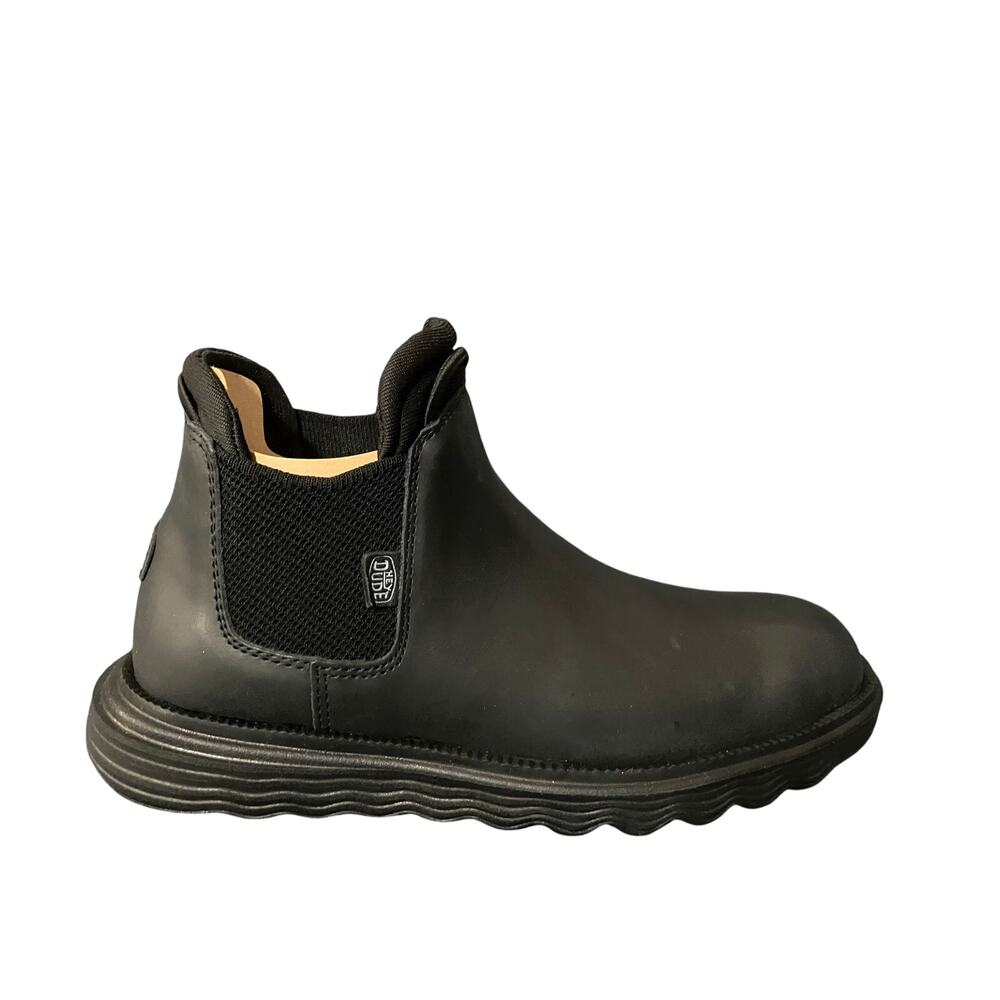NWT Hey Dude Women’s Branson Black Boot Craft Leather Size 7 Water Resistant